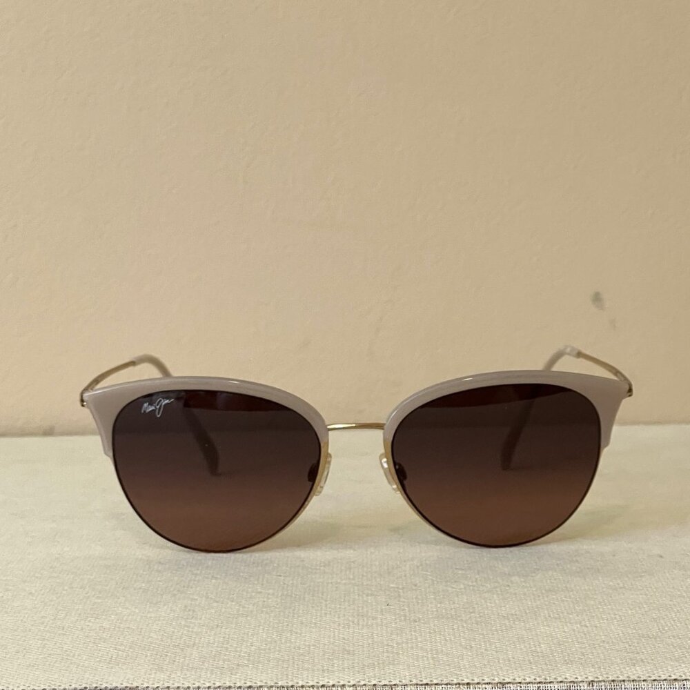 Maui Jim Rose Olili Milky Almond Sunglasses NWOT mj330-05